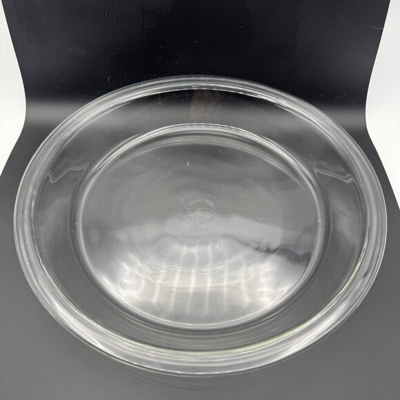 Vintage Pyrex 9 Inch Clear Glass Pie Baking Dish Plate Made In Corning NY USA - Picture 1 of 5